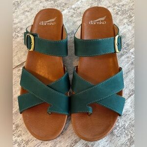 NEW w/o Box DANSKO Women's Aubree Sandal in Teal Size 41 or U.S. 10 to 10.5